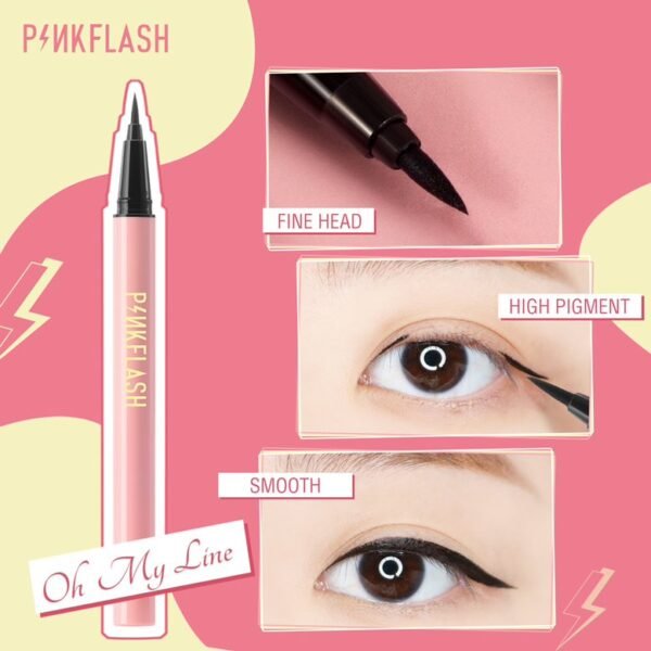 PINKFLASH Lock All Day Waterproof Eyeliner (PF-E01) - Image 2